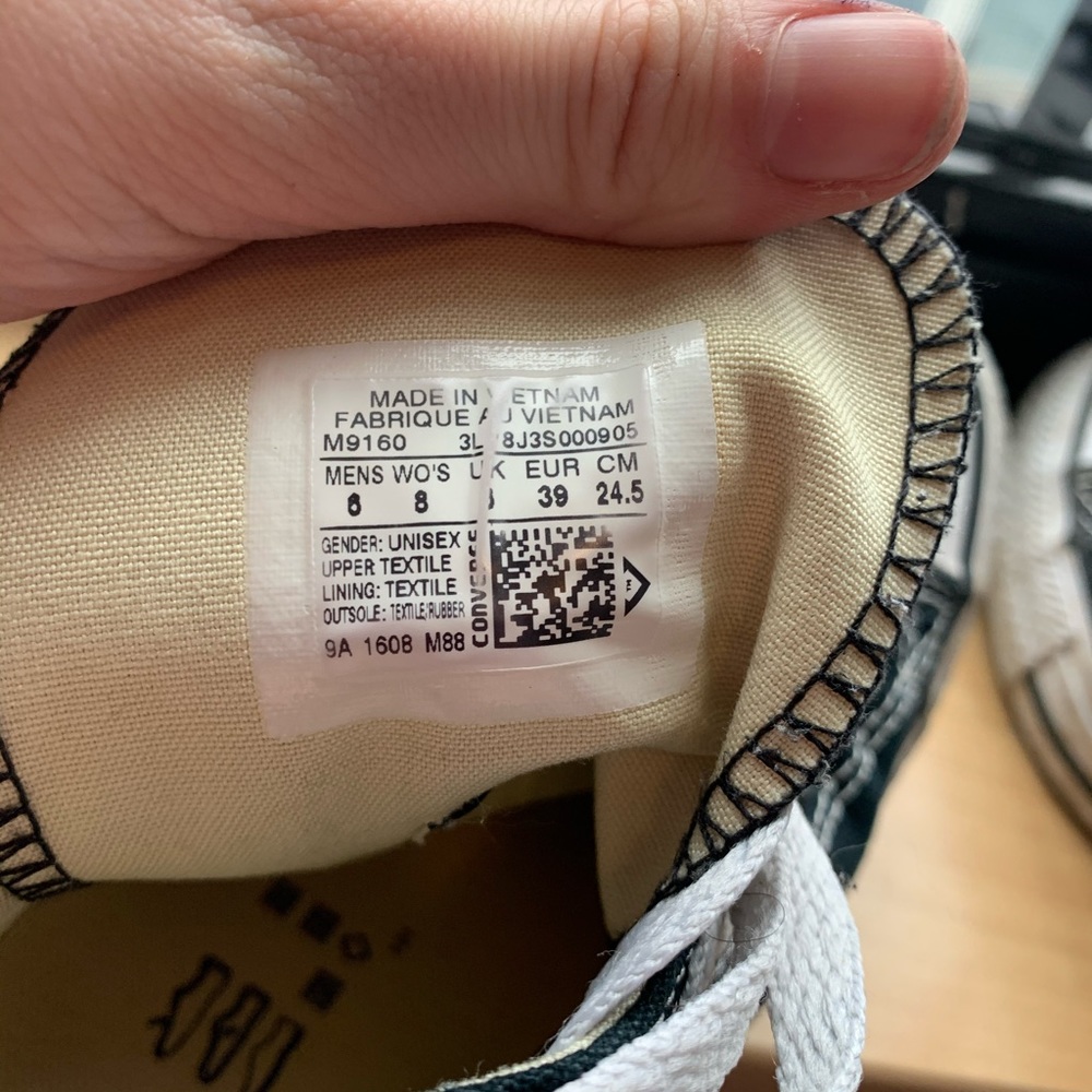 Converse. Black. High top